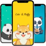 cute cartoon wallpaper android application logo